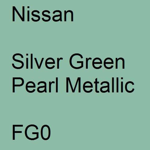 Nissan, Silver Green Pearl Metallic, FG0.